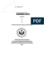 Transformasi Laplace: Program Pascasarjana Jurusan Pendidikan Matematika Universitas Negeri Medan (Unimed) 2011