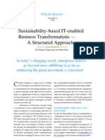 Infosys Sustainability Based IT Enabled Business Transformation