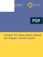 Création D'un Observatoire National Des Drogues