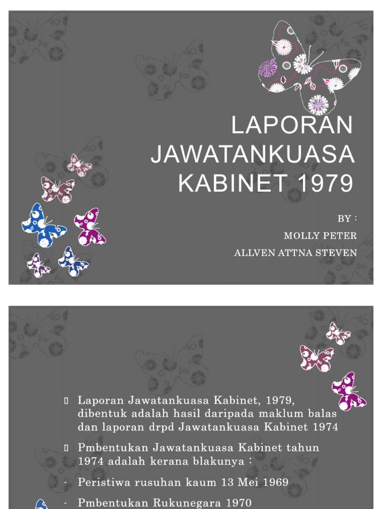 Laporan Jawatankuasa Kabinet 1979 Pdf Pdf