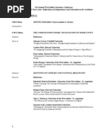 ACLA Program Draft 2011 | PDF | Romanticism