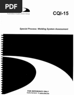 CQI-15 Welding System Assessment