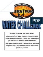 First Challenge Cards