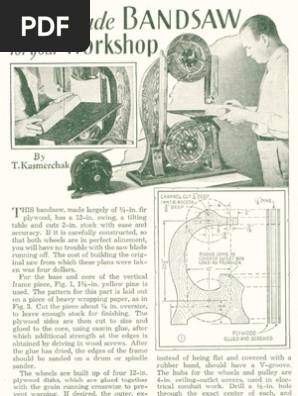 Bandsaw Plans