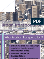 Urban Transportation 1 & 2
