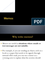 Memos