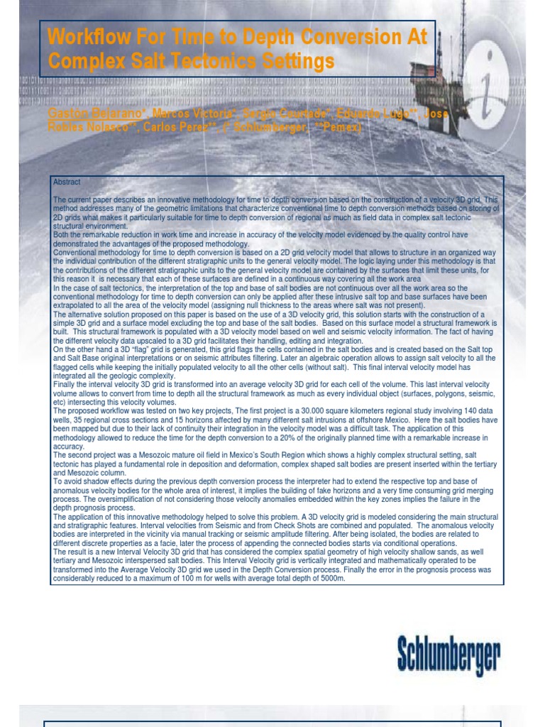 Time Depth Convertion Download Free Pdf Integral Reflection