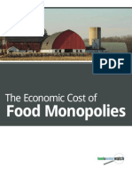 Cost of Food Monopolies