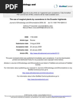 Download The use of magical plants by curanderos in the Ecuador highlands by oolon SN11180953 doc pdf