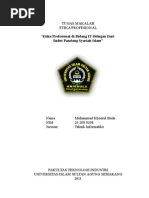 Download Makalah Etika Profesional Dalam Kaidah Syariat Islam by Muhammad K Huda SN111814928 doc pdf