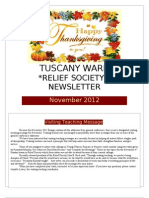 November 2012 RS Newsletter