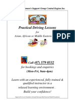 Driving Lessons Flyer - Updated - October 2012