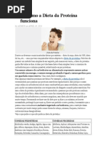 Saiba como a Dieta da Proteína funciona