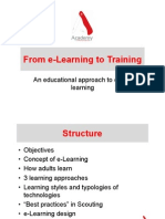 From E-learning to Training