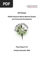 Download GVI Kenya Expedition 074 Report Final by GVI Kenya - Conservation and community development SN11184293 doc pdf