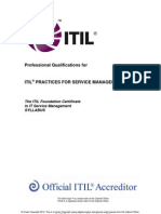 The ITIL Foundation Certificate Syllabus v5.4