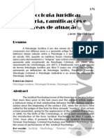 Psicologia jurídica - história, ramificações e áreas de atuação