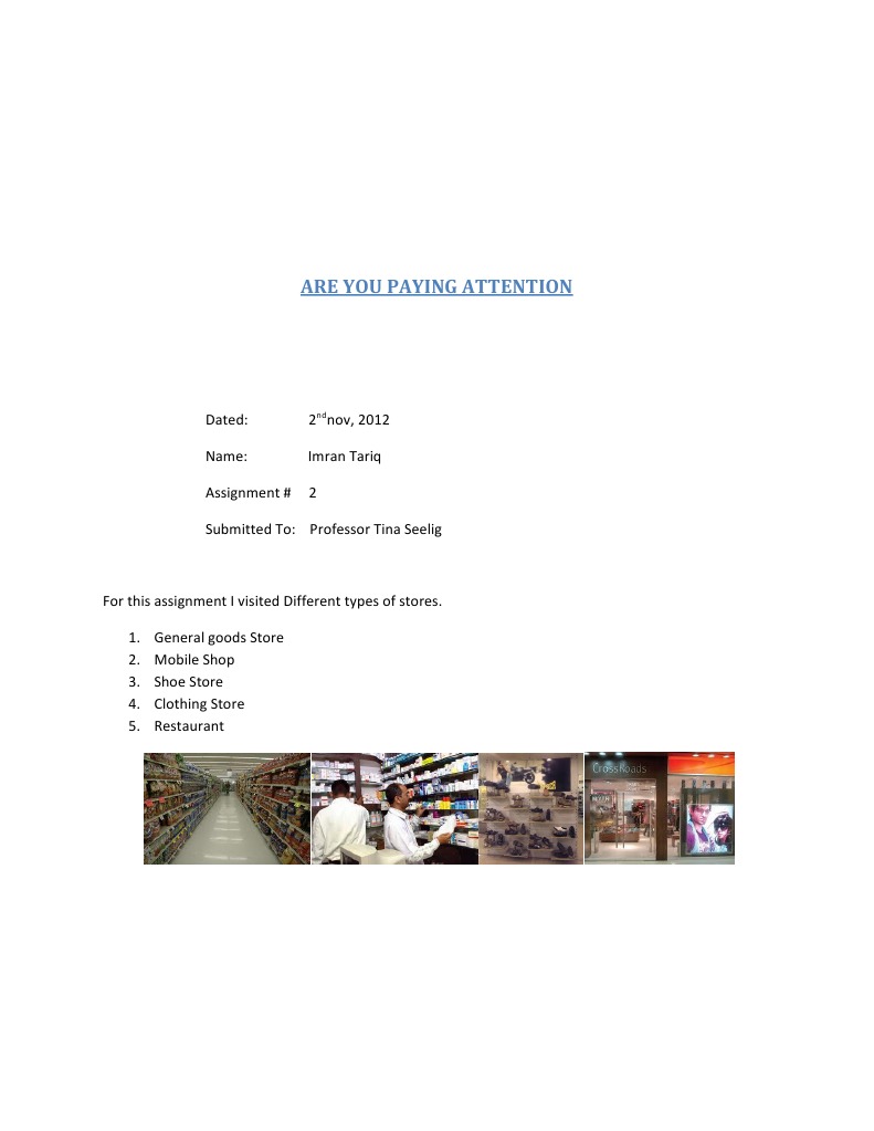 Store Visit Observations and Insights | PDF