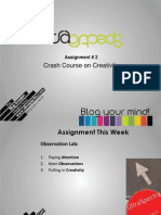 Crash Course On Creativity: Assignment # 2