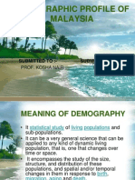 Demographic Profile of Malaysia: Submitted To:-Submitted By