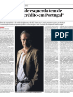 Um Governo de esquerda tem de "controlar o crédito em Portugal"