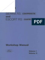Ford Manuale D'Officina - Escort RS Cosworth,Sierra RS Cosworth