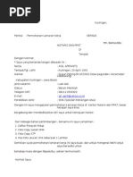 Contoh Lamaran Kerja Dan Daftar Riwayat Hidup