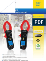 F407 & F 607 Harmonics Power Datalogging Clamp Multimeters