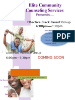Youth 1st and ECCS Eff Black Parenting and DV Flyer