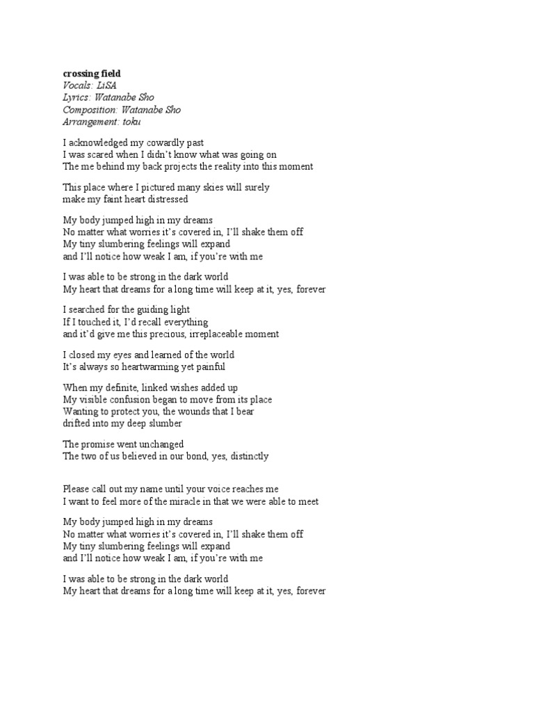 Crossing Field Pdf Leisure