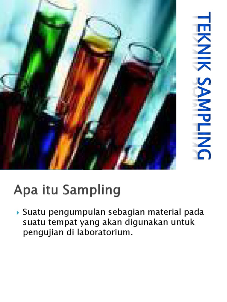 Teknik Pengambilan Sampel Material | PDF | Teknologi & Rekayasa
