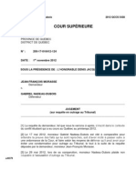 Morasse c. Nadeau-Dubois - 2012 QCCS 5438 - 1 Novembre 2012