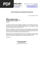 Carta de Renuncia Voluntaria