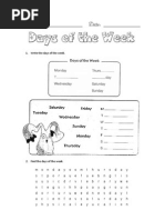 Download Worksheet Days by Rute SN11191667 doc pdf