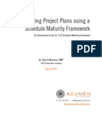 Improving Project Plans Using A Schedule Maturity Framework