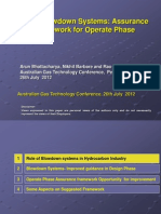AGT2012-Vessel Blowdown Systems - Assurance Framework For Operate Phase