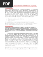 Transmission Impairments and Channel Capacity