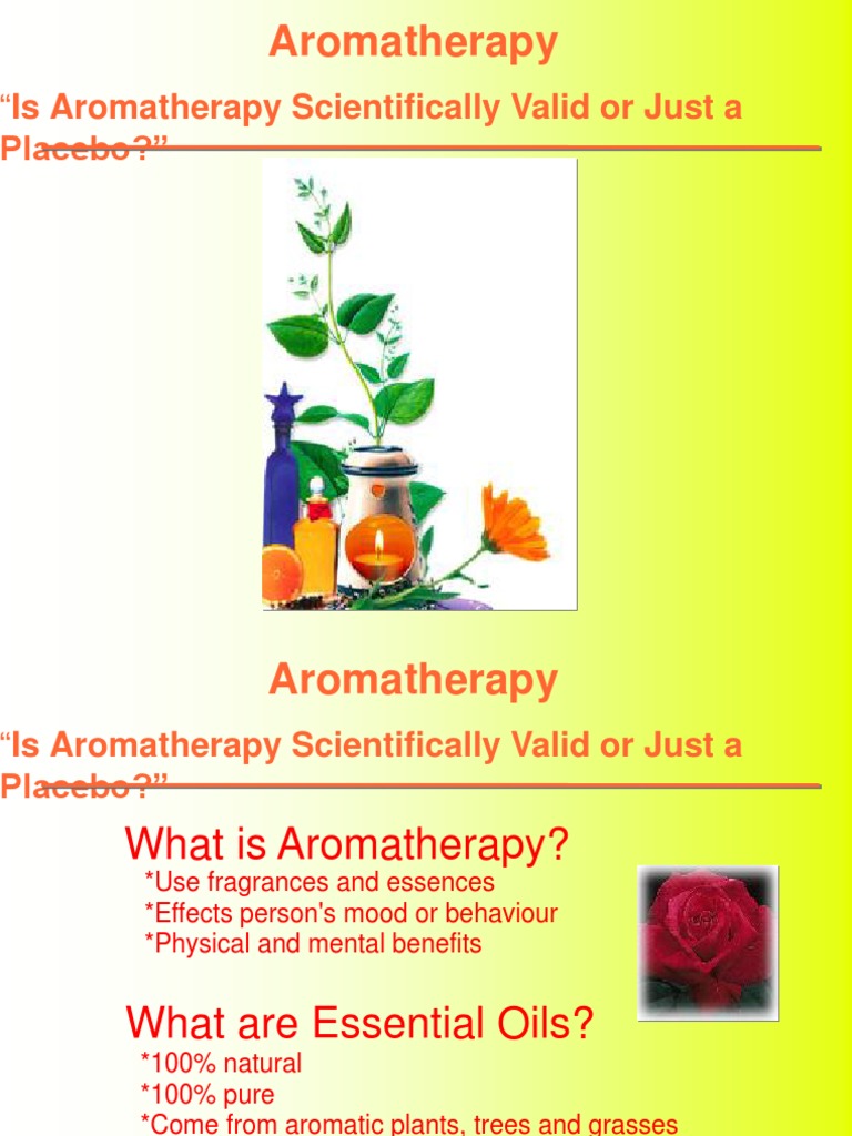 Aromatherapy "Is Aromatherapy Scientifically Valid or Just A PDF