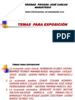 4 Temas Encargado para Exponer