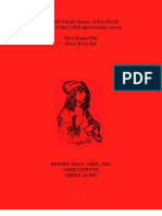 The 2003 Health Survey of Penyffordd Results of The Cank Questionnaire Survey Chris Busby PHD Helen Rowe Ba
