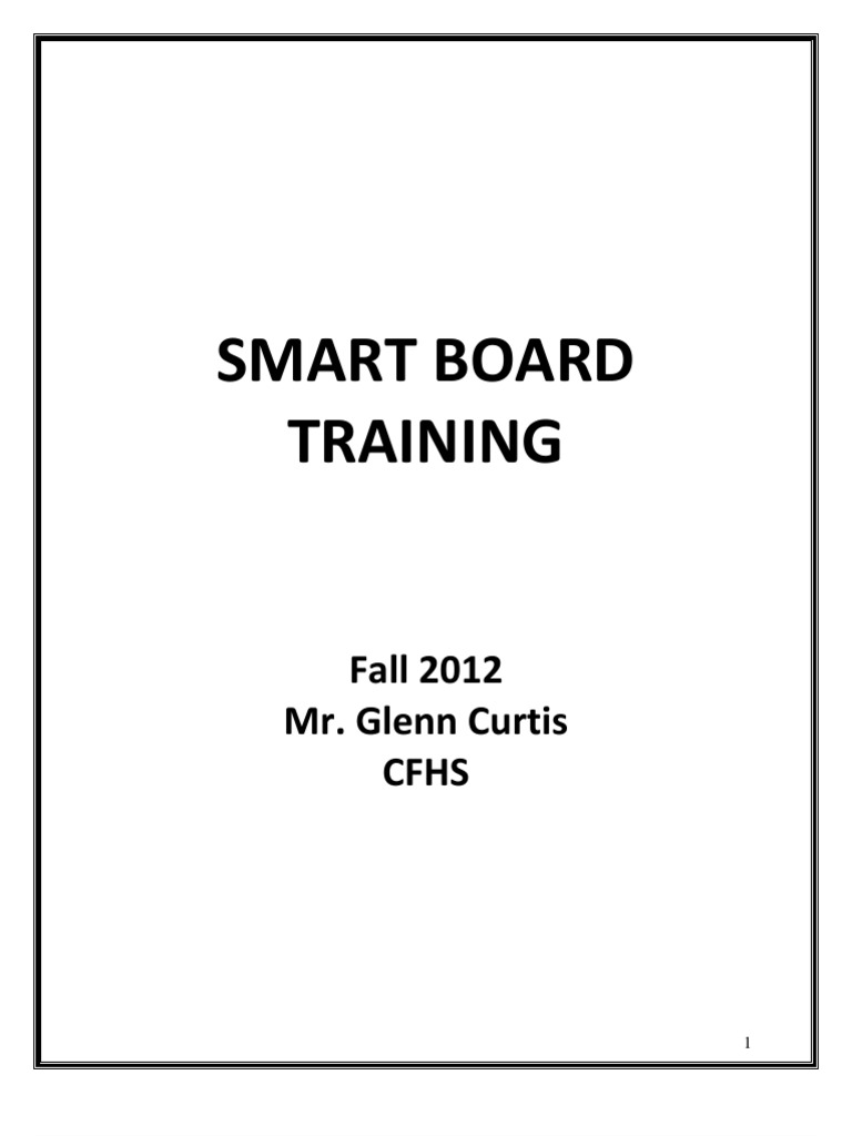 SMART Board Training Guide 2012 | PDF | Microsoft Excel | Icon (Computing)
