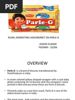 Rural Marketing Assignmnet On Parle-G Ashish Kumar PGDMM - 32506