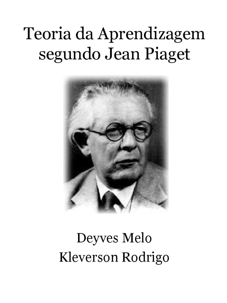 Biografia de Jean Piaget, PDF, Aprendizado