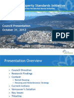 Rental Property Standards Initiative (Staff Presentation To Council)