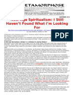 New Age Spiritualism: I Still Haven't Found What I'm Looking For