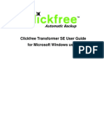 Clickfree TransformerSE User Manual WinEN