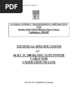 01 66 KV 300 SQ MM 1 C POWER CABLE