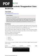 Hacking Facebook Menggunakan Linux BackTrack