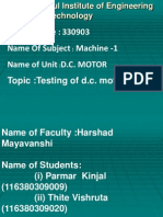 Dee-M.c-1 Teasting of Motor