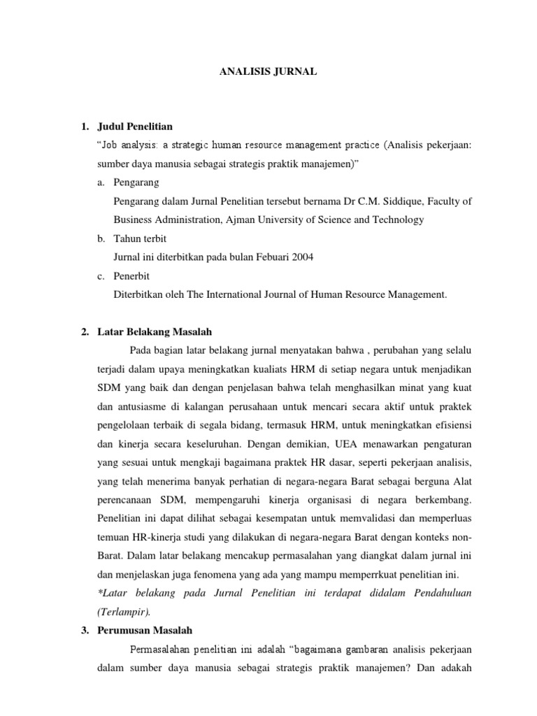 Analisis Jurnal 2 Pdf